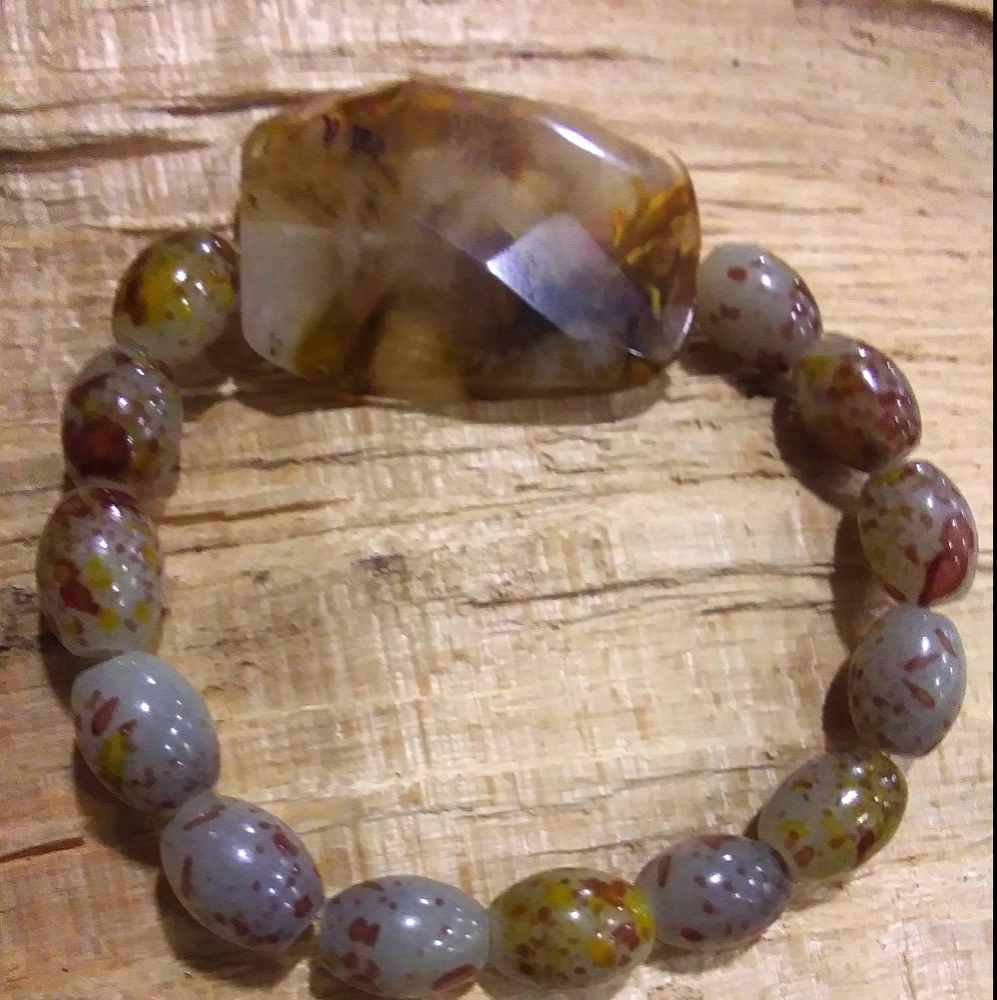 Natural gemstone bracelet